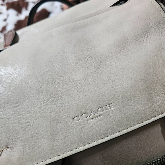 Coach Manhattan Backpack In Mixed Leathers - Picture 6 of 12